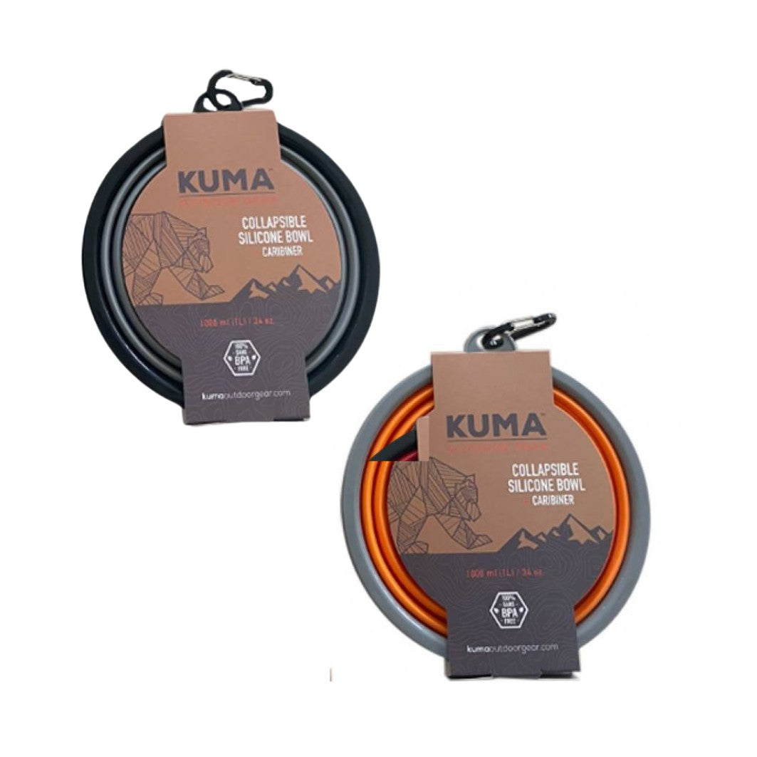 Kuma Collapsible Silicone Bowl + Carabiner