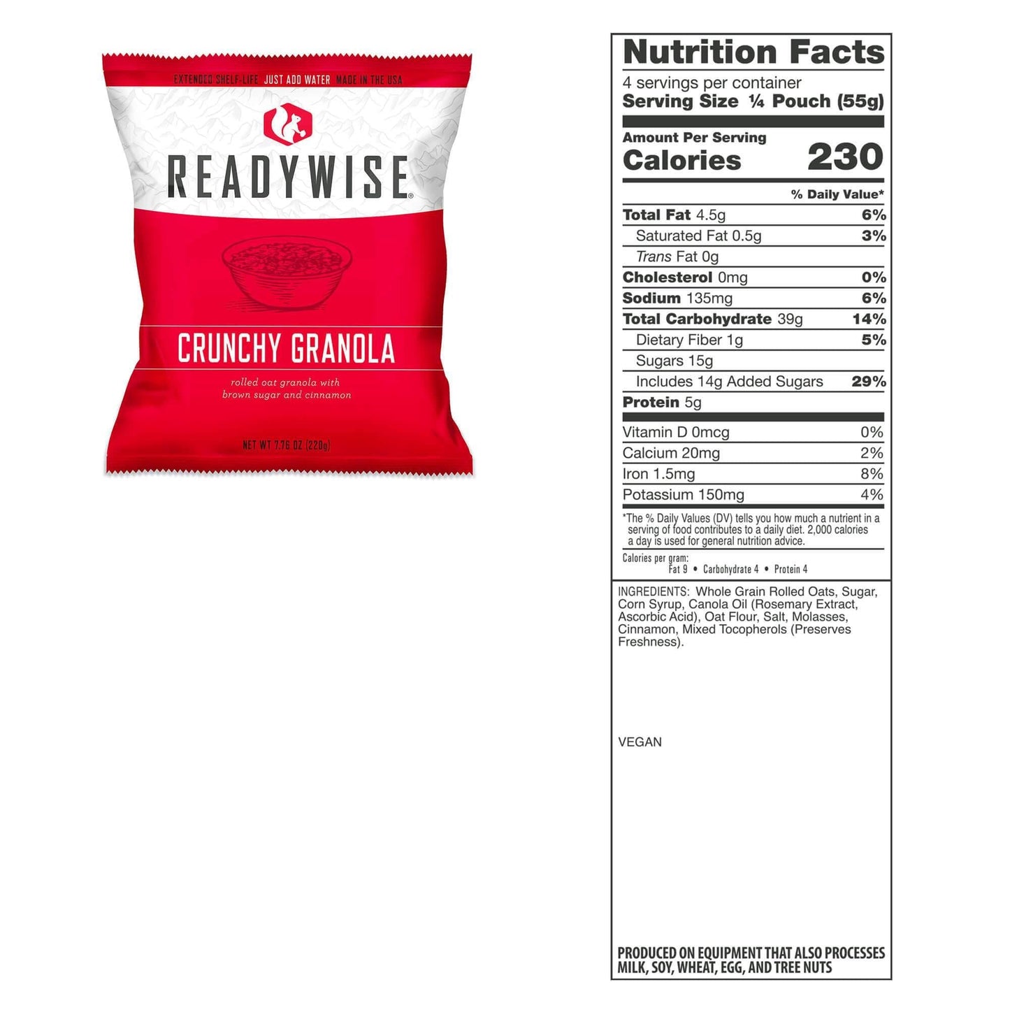 ReadyWise 120 Serving Breakfast Only Grab and Go Bucket