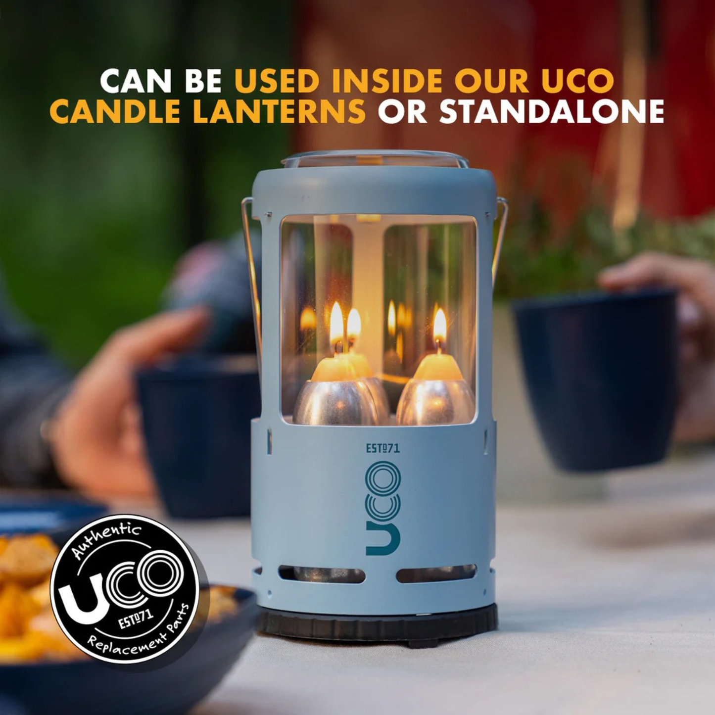 UCO 12-Hour Beeswax Candles, 3-Pack