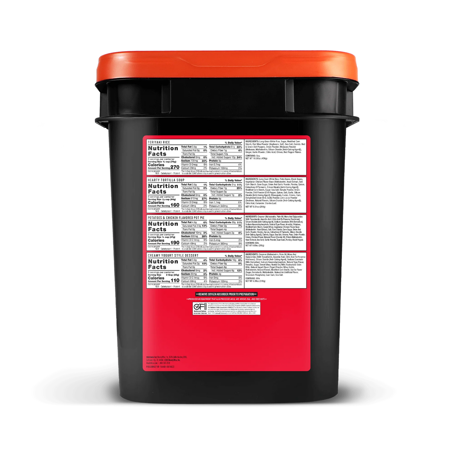 ReadyWise 84 Serving Gluten Free Grab and Go Bucket (2025)