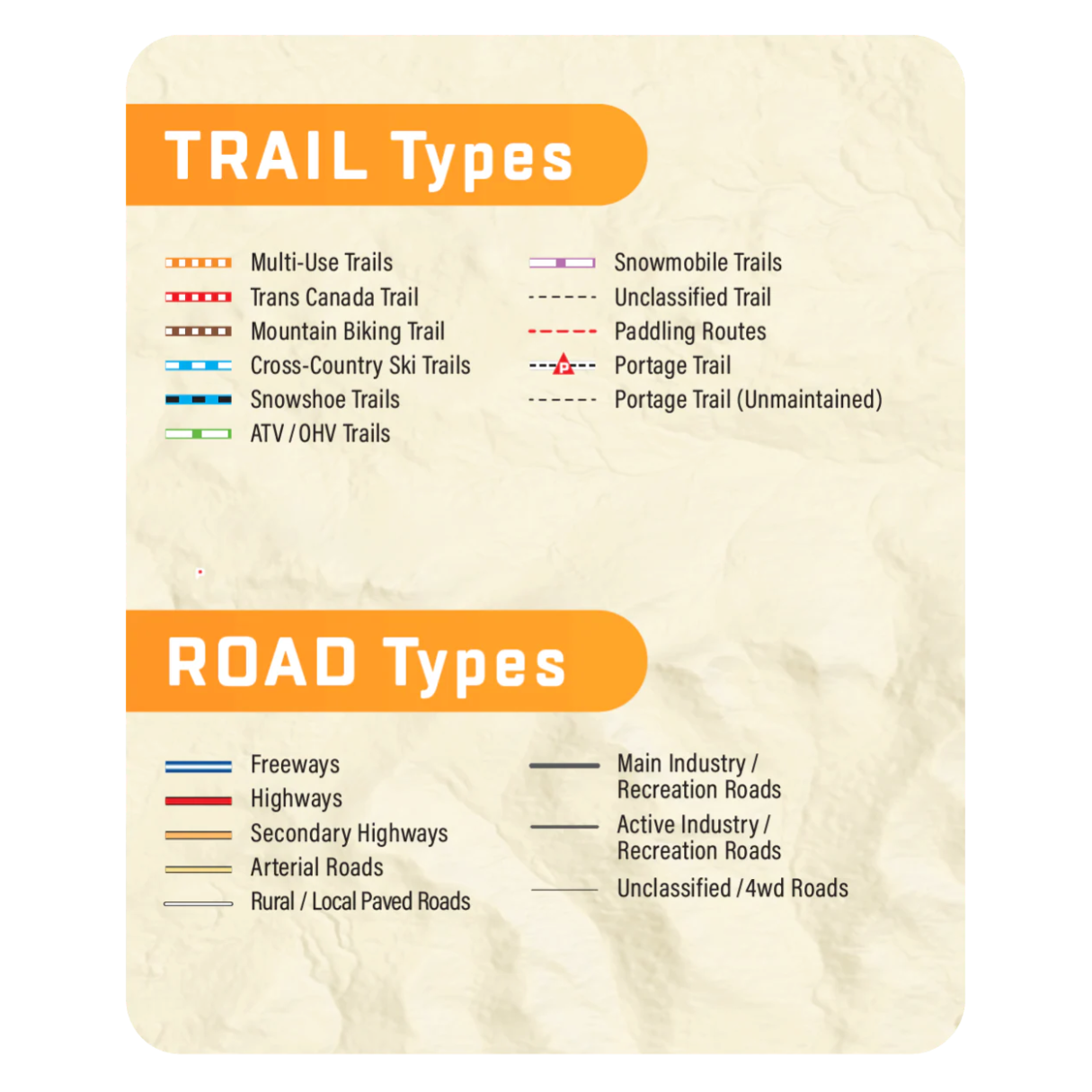 Backroad Maps Western Canada GPS Map