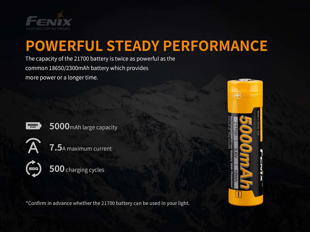 Fenix ARB-L21-5000mAH 21700 Battery