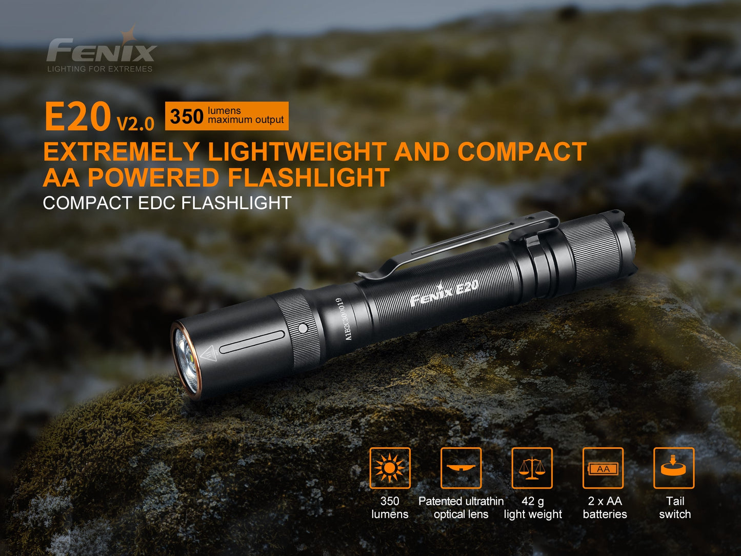 Fenix E20 V2 Flashlight