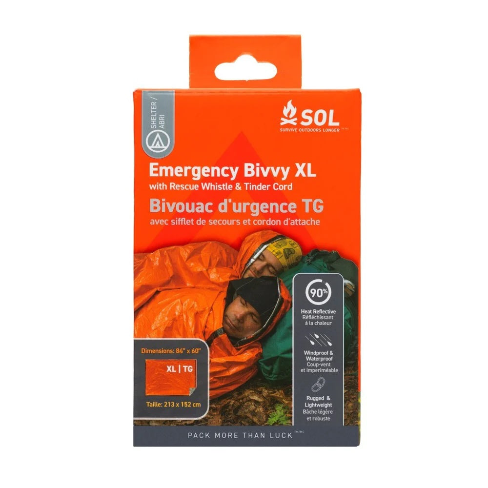 SOL Emergency Bivvy XL with Rescue Whistle