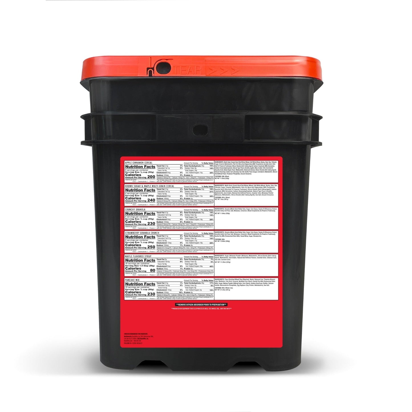 ReadyWise 120 Serving Breakfast Only Grab and Go Bucket (2025)