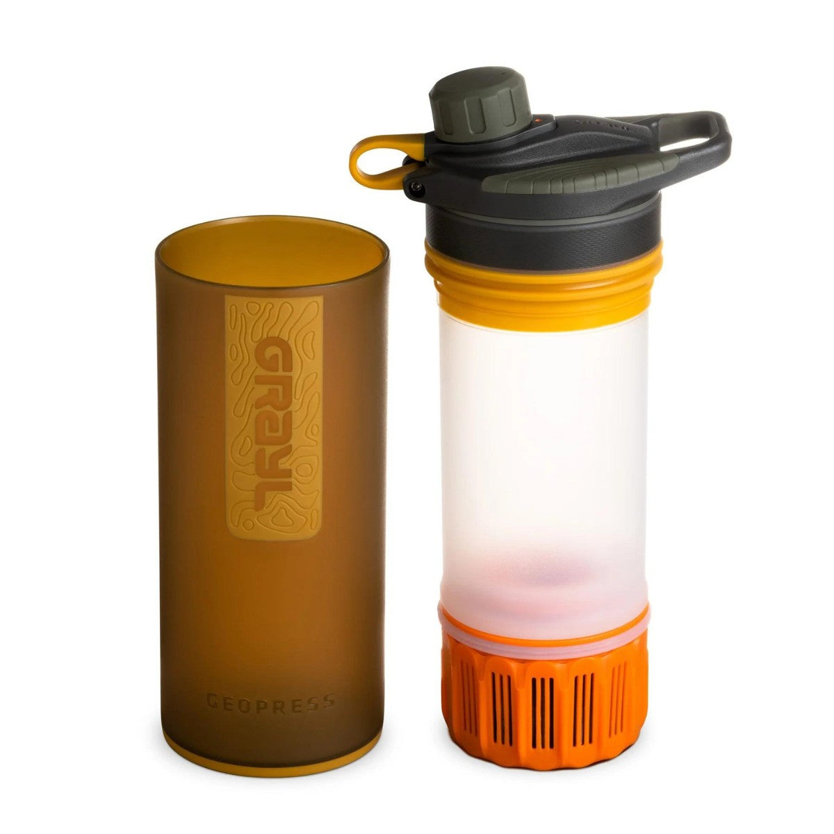Grayl GeoPress 24 OZ Water Purifier Coyote Amber