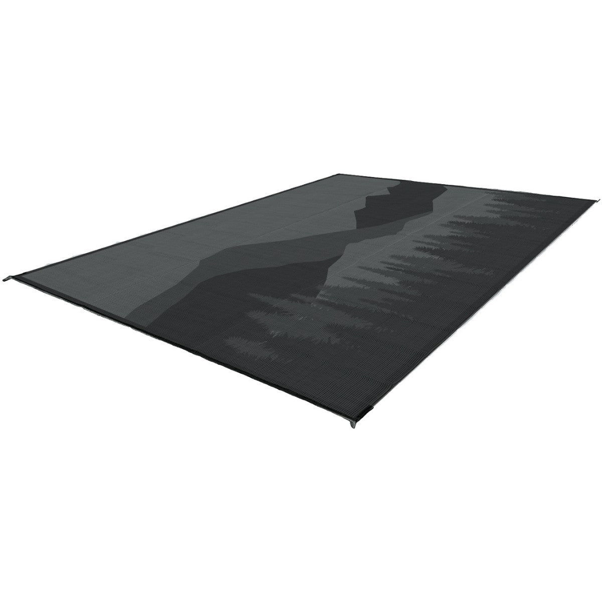 Kuma Mountain Wilderness Outdoor Mat-12' x 9' (Black/Grey)