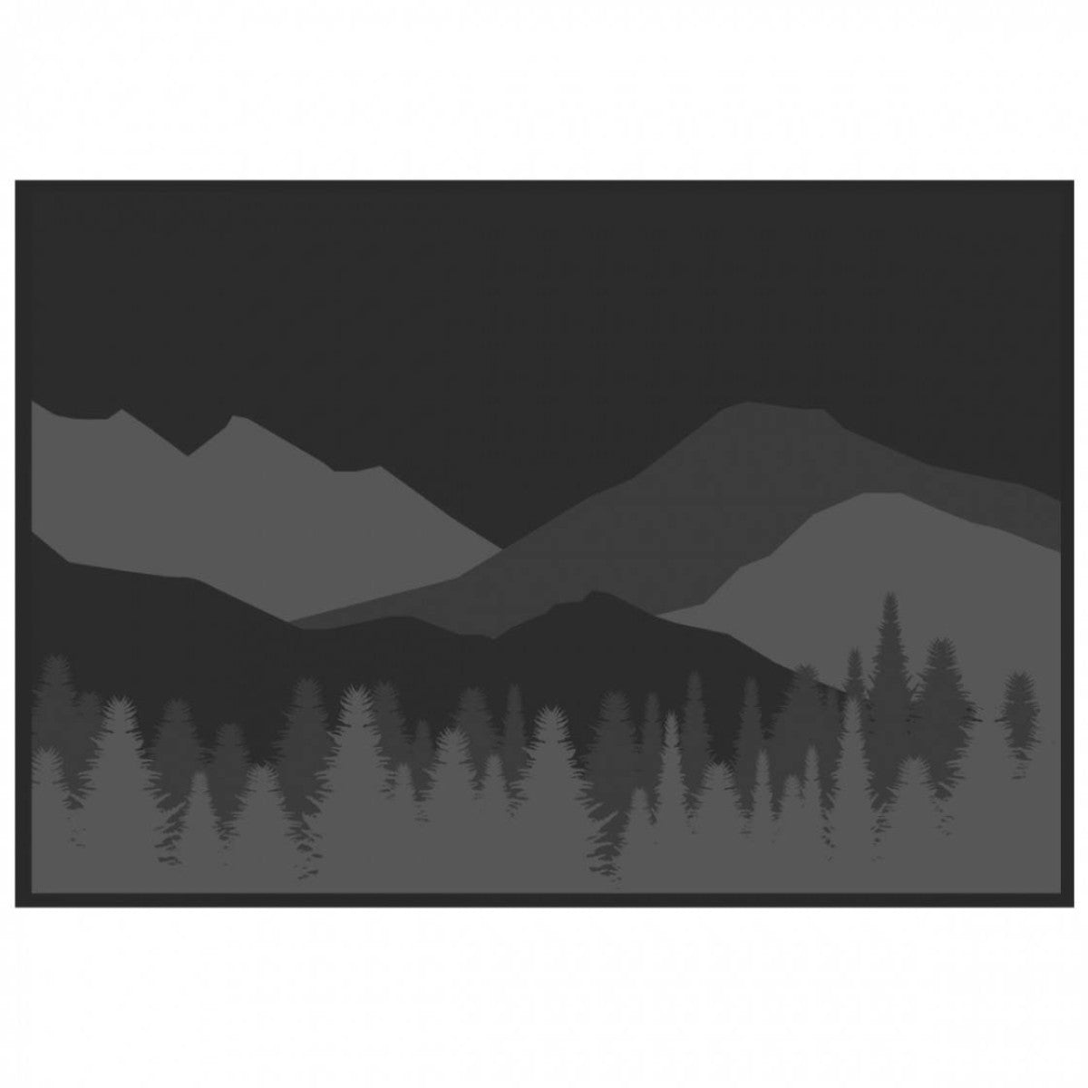 Kuma Mountain Wilderness Outdoor Mat-12' x 9' (Black/Grey)