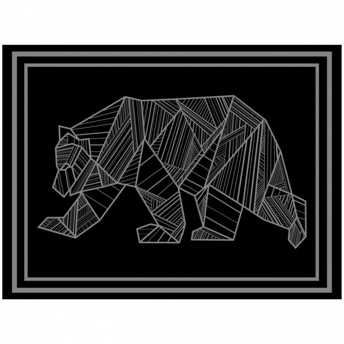 Kuma Outdoor Mat-Bear-12' x 9' (Black/Grey)