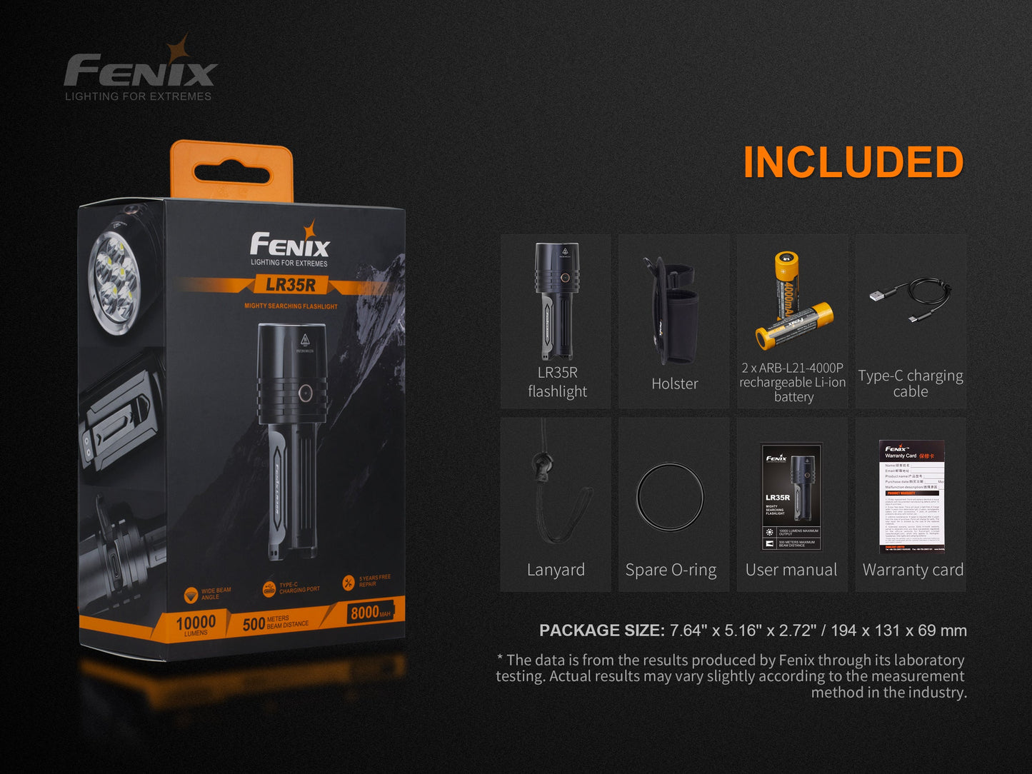 Fenix LR35R Flashlight