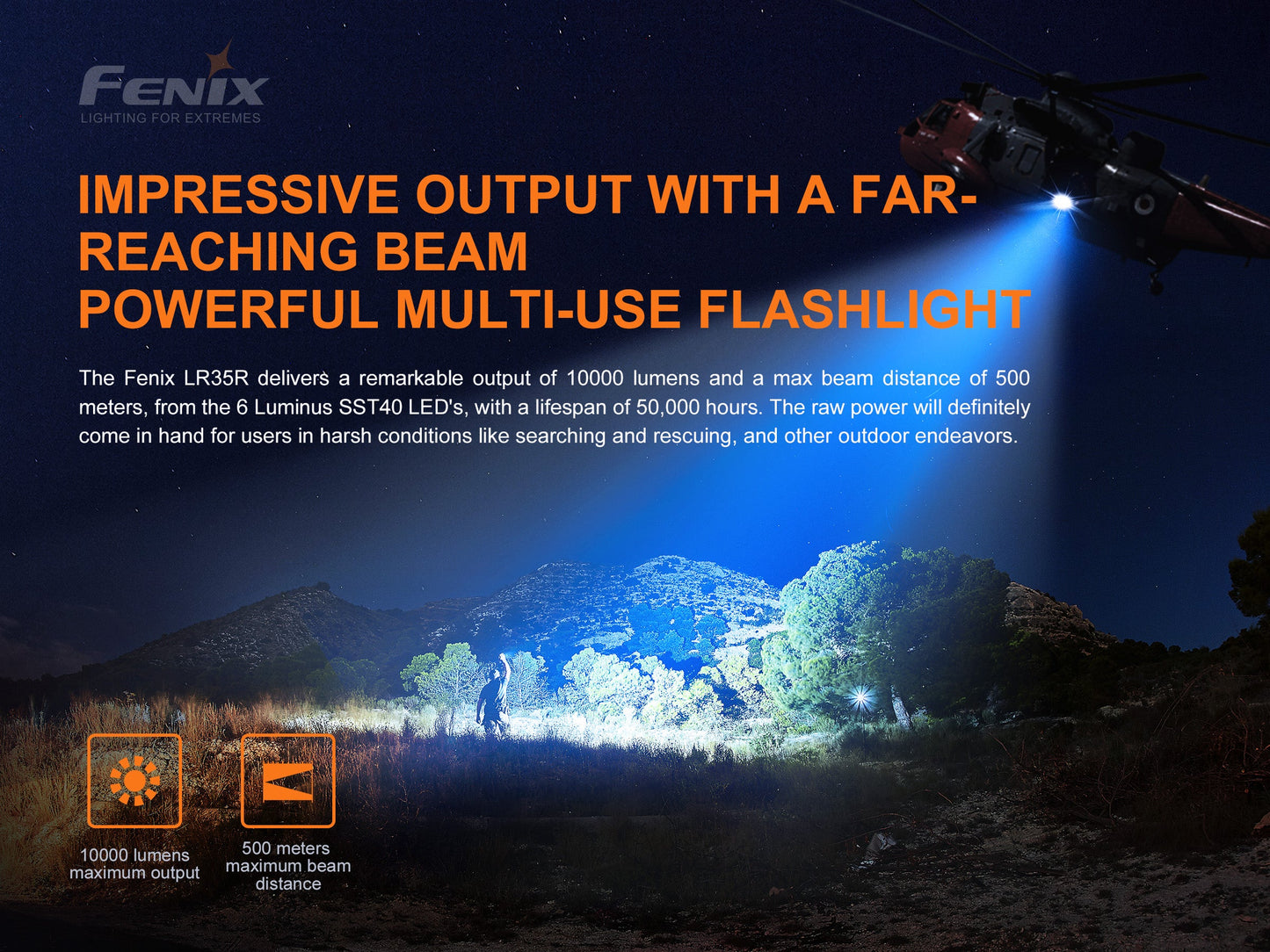 Fenix LR35R Flashlight