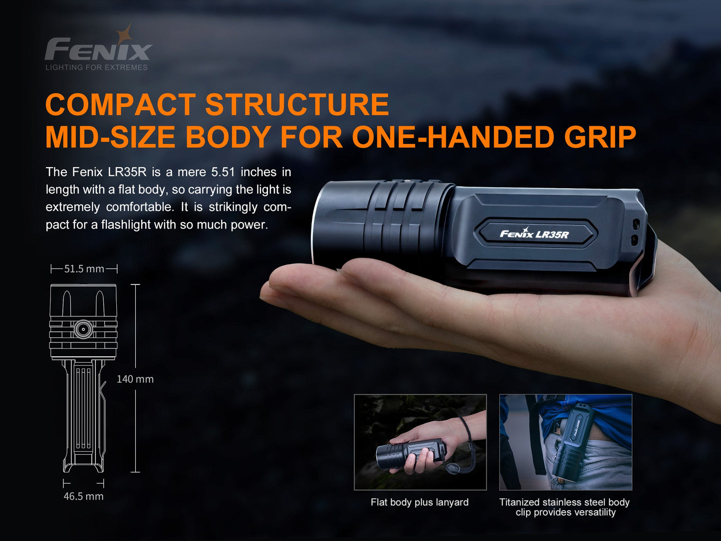 Fenix LR35R Flashlight