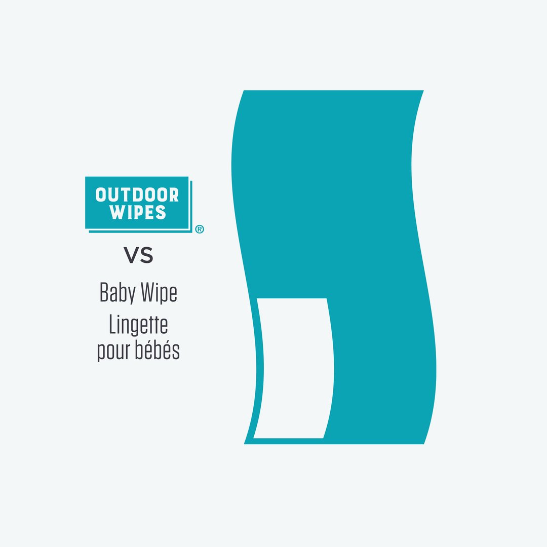 Single XXL Eucalyptus Bamboo Outdoor Wipes