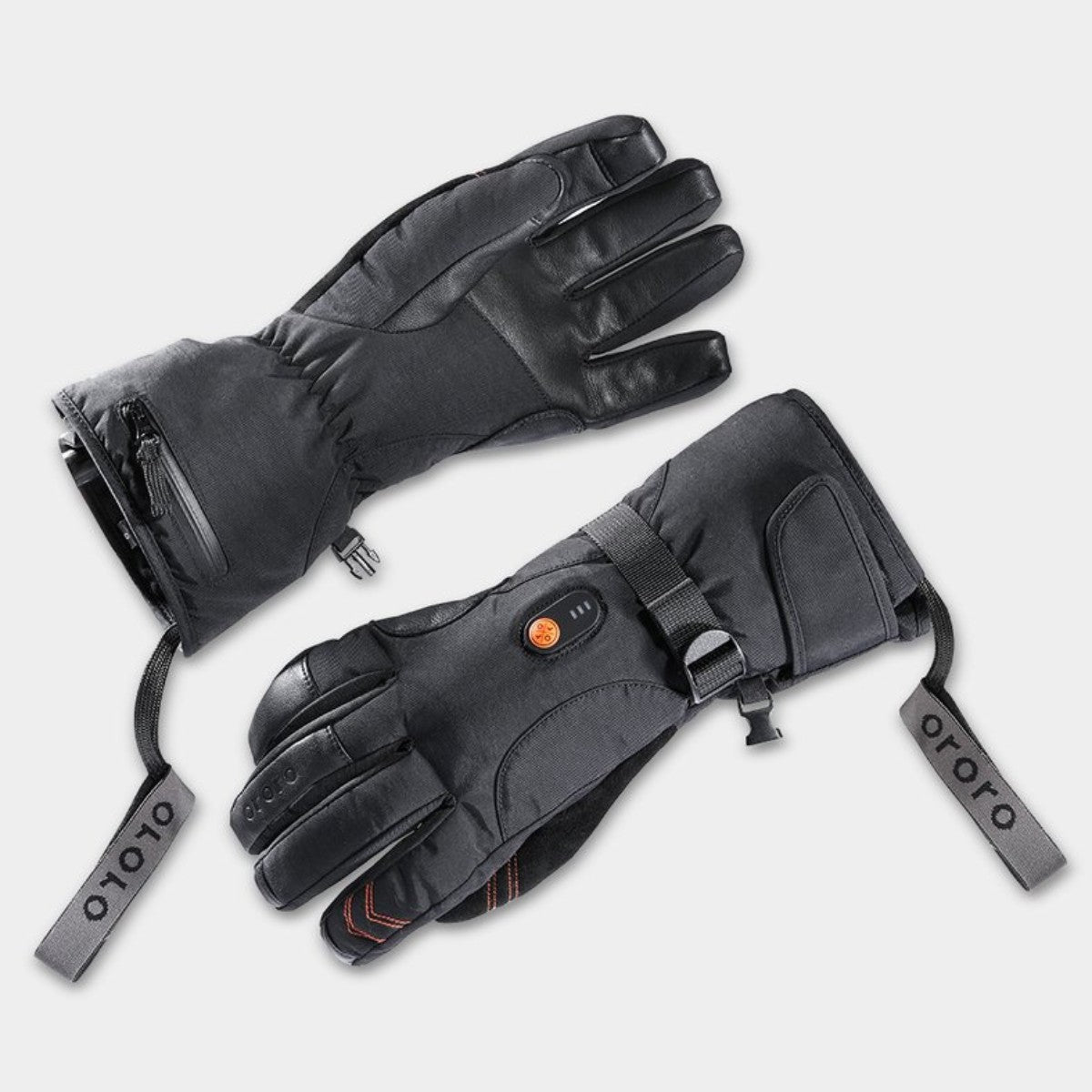 *CLEARANCE - FINAL SALE* Ororo "Calgary" Heated Gloves 2.0 Black / Orange
