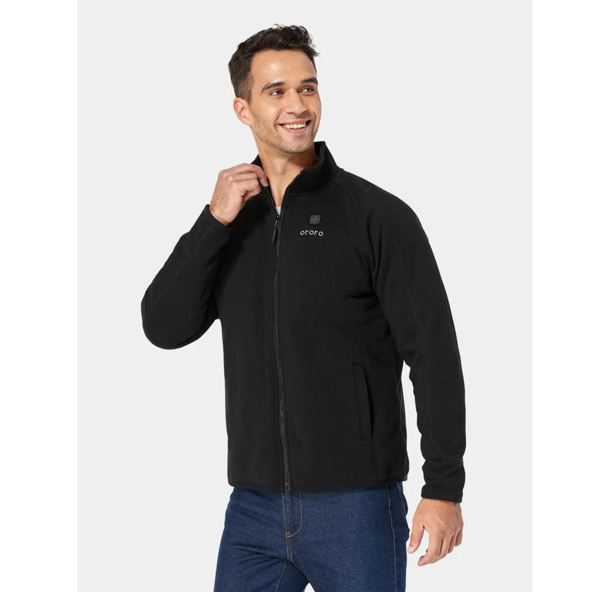 *CLEARANCE - FINAL SALE*  Ororo Mens 3 Zone Fleece Heated Jacket - Black