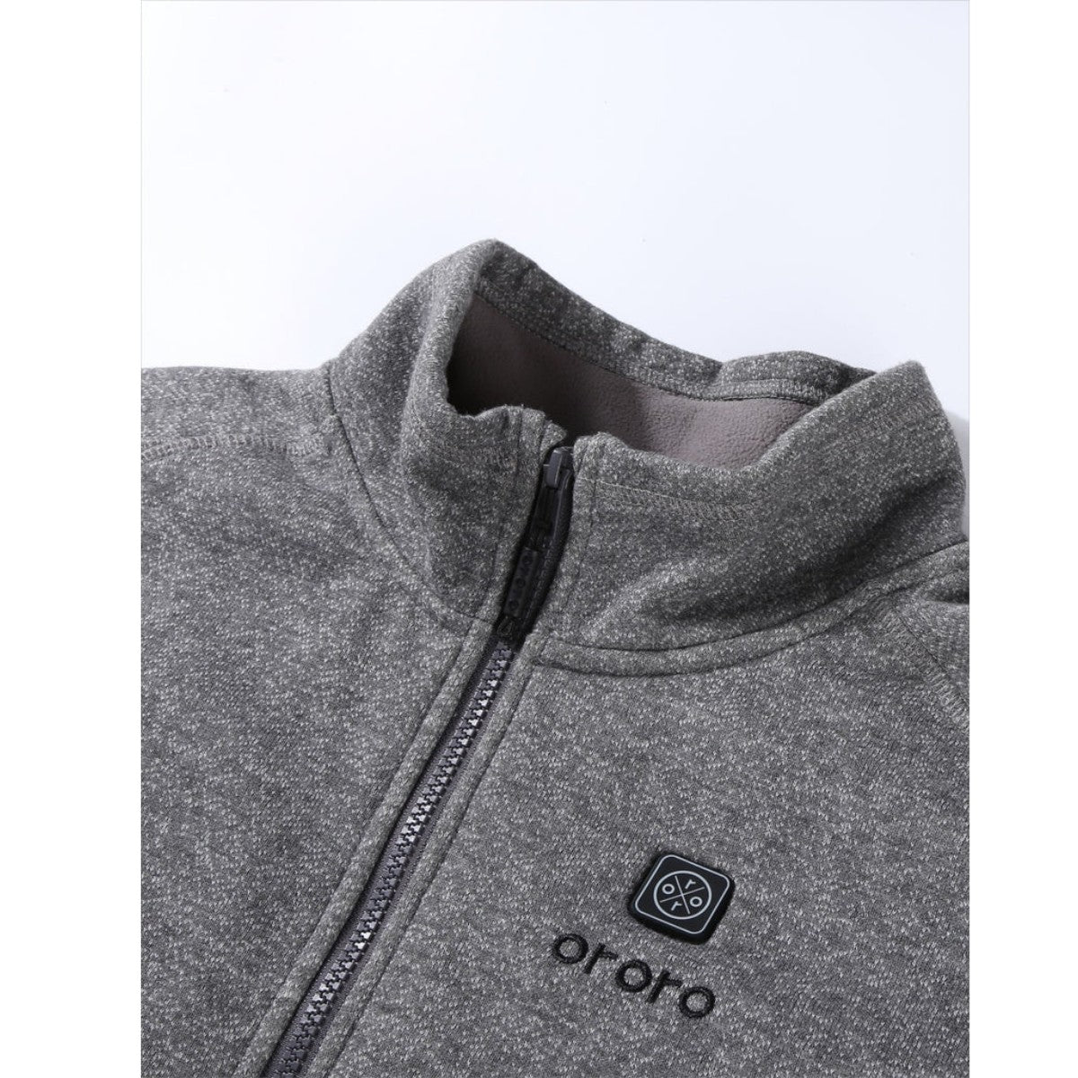 *CLEARANCE - FINAL SALE*  Ororo Mens 3 Zone Fleece Heated Jacket - Flecking Grey
