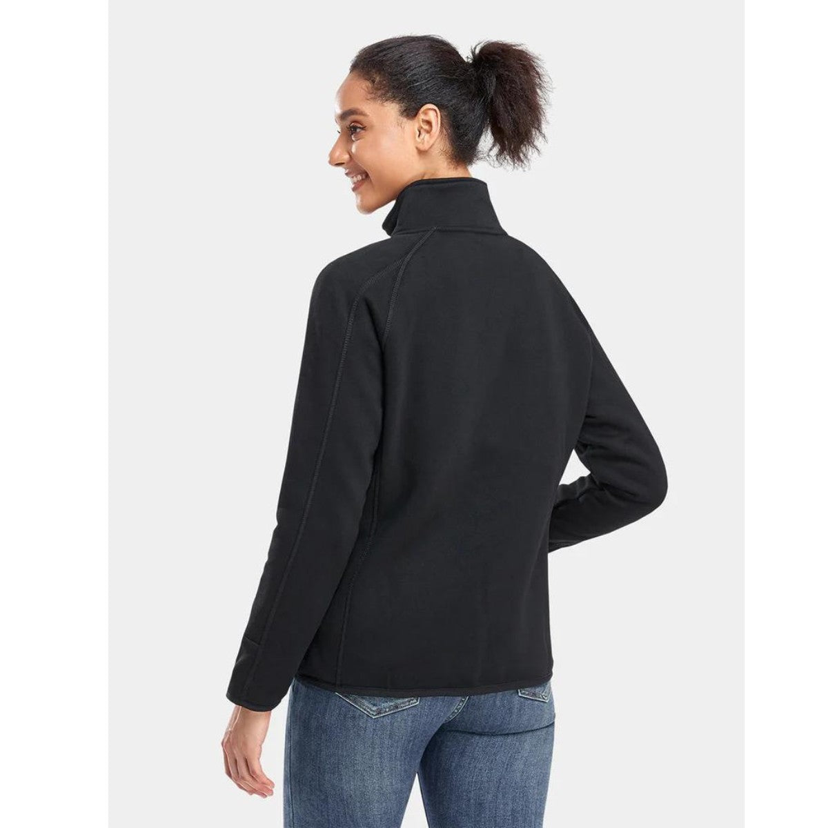 *CLEARANCE - FINAL SALE* Ororo Women's Heated Full Zip Fleece Jacket - Black