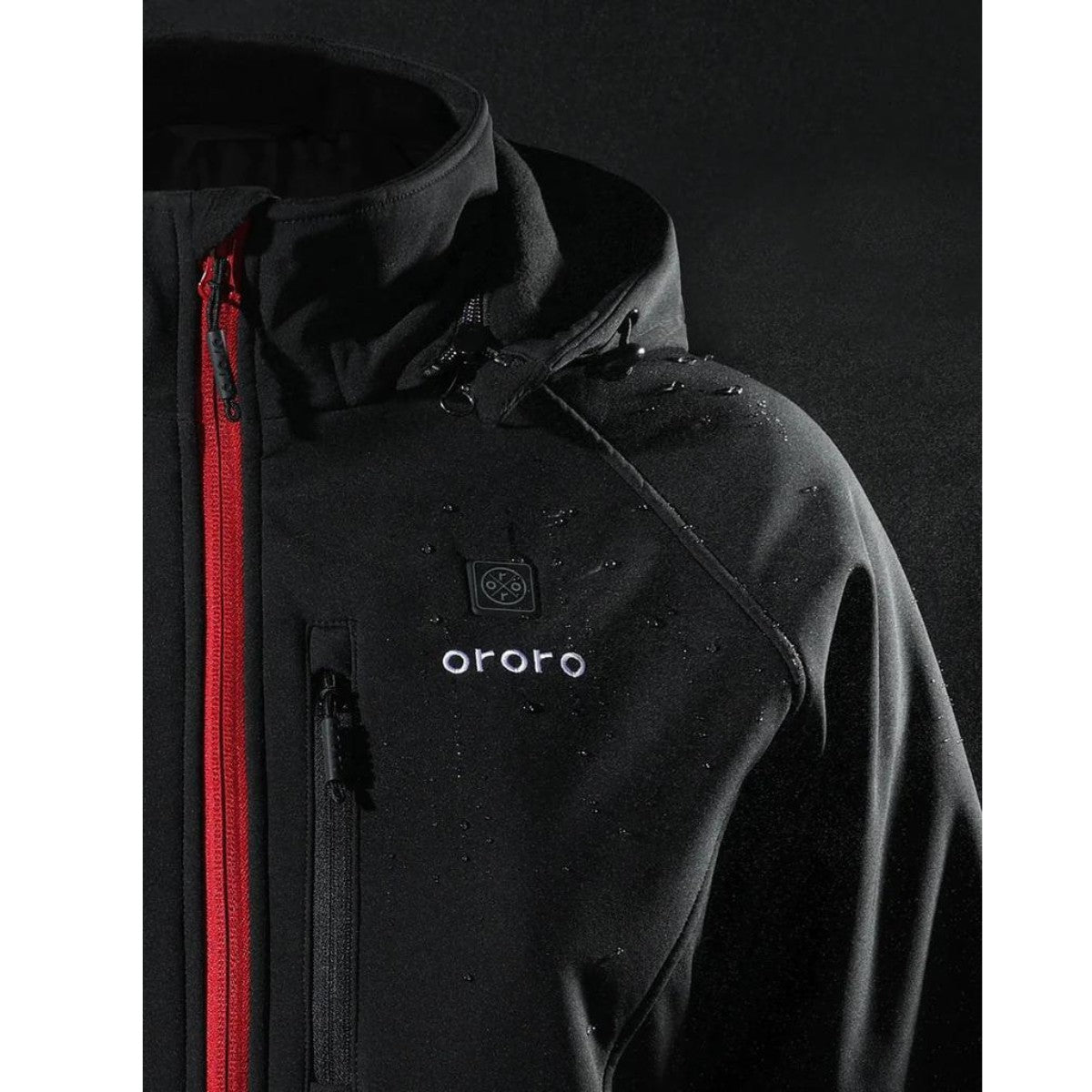 *CLEARANCE - FINAL SALE* Ororo Women's 4 Zone Heated Classic Jacket - Black / Red