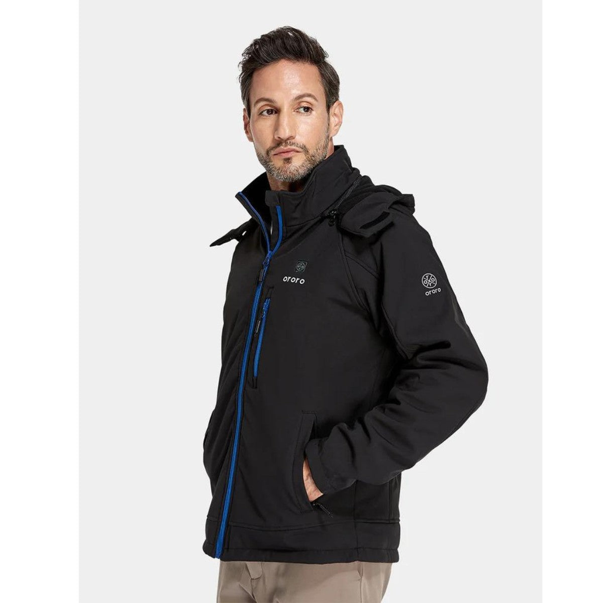 *CLEARANCE - FINAL SALE*  Ororo Men's Classic Heated Jacket - Black & Blue