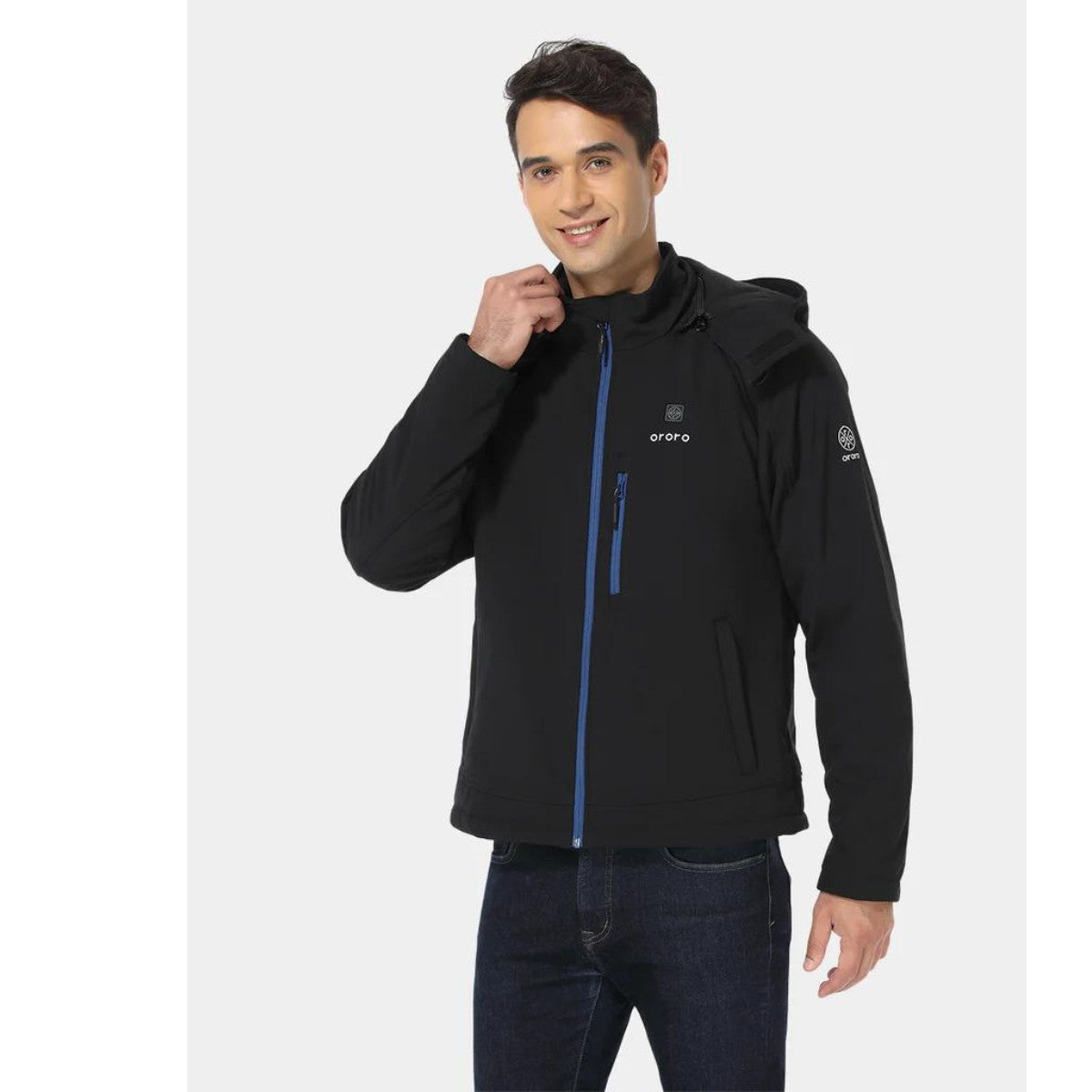 *CLEARANCE - FINAL SALE*  Ororo Men's Classic Heated Jacket - Black & Blue