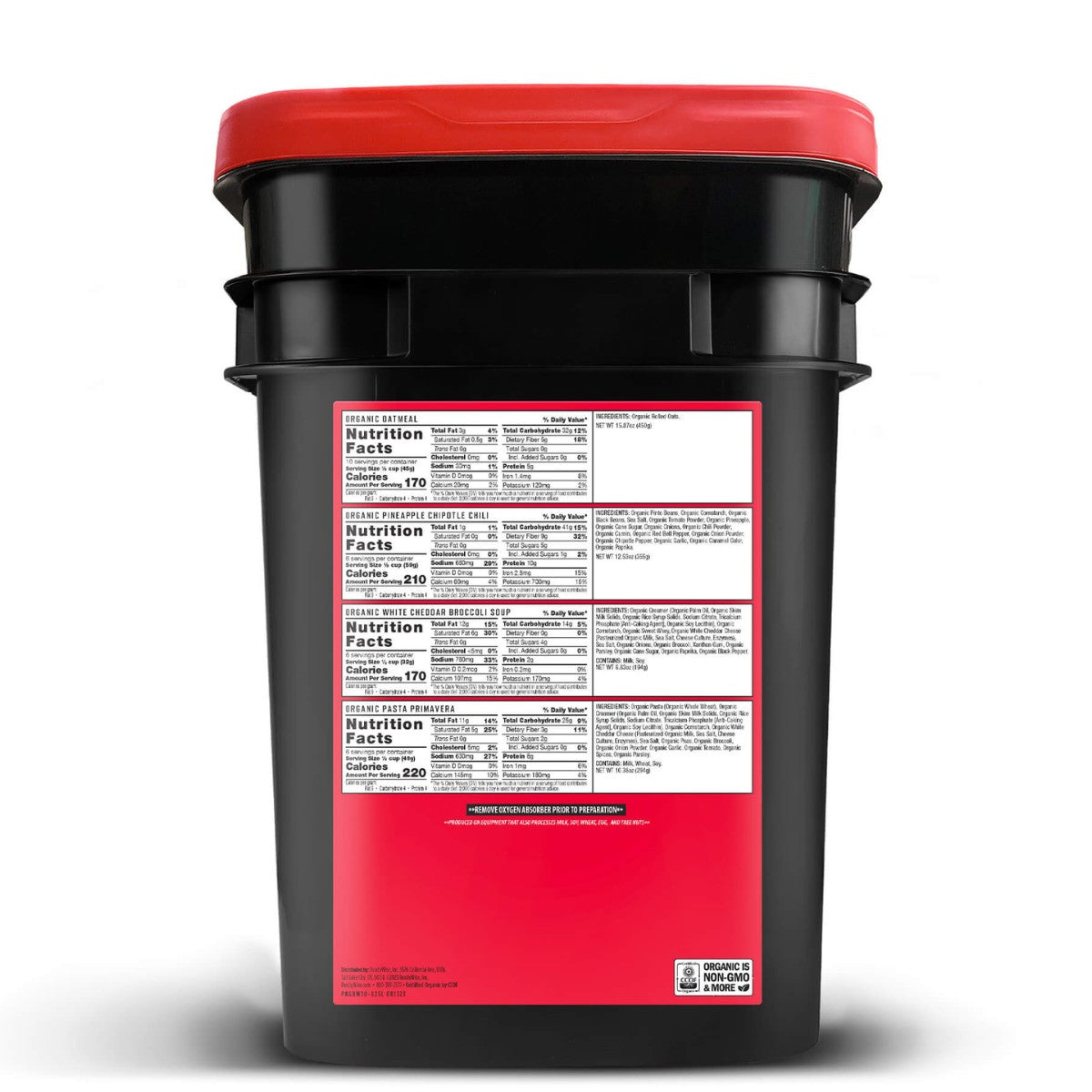 ReadyWise 90 Serving Organic Bucket (2025)