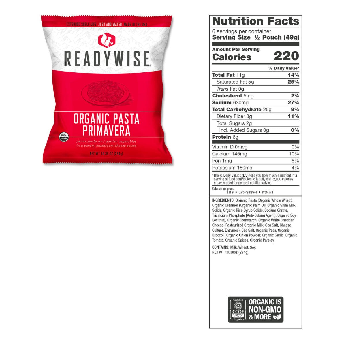 ReadyWise 90 Serving Organic Bucket (2025)