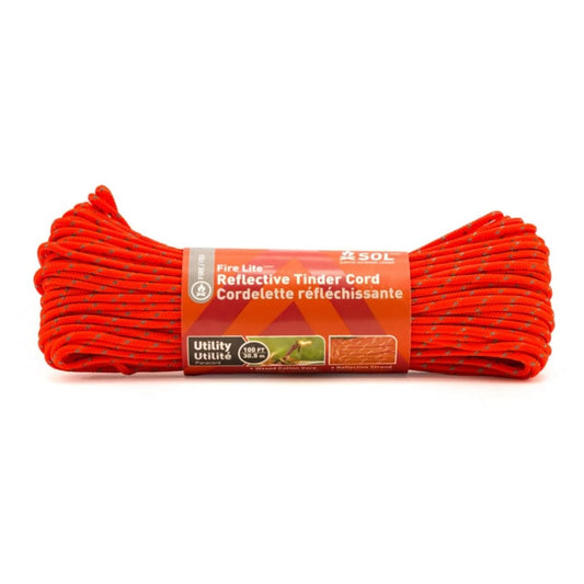 SOL Fire Lite Utility Reflective Tinder Cord 100ft