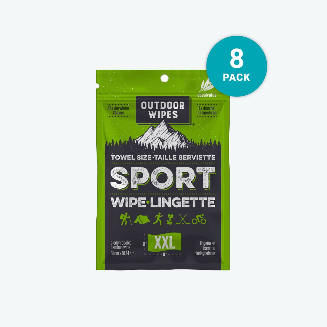 Box of 8 XXL Eucalyptus Bamboo Wet Wipes