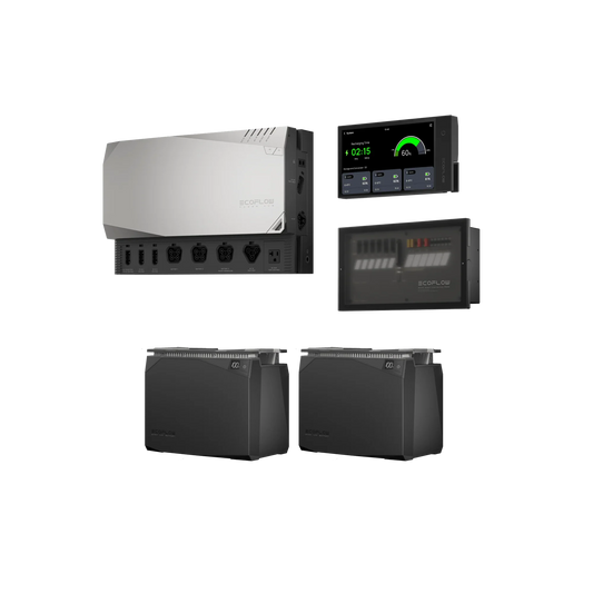 EcoFlow 4kWh Power Kit front view independence kit view showing system components.