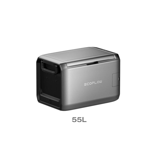 EcoFlow Glacier Classic 55L portable fridge freezer angled right view