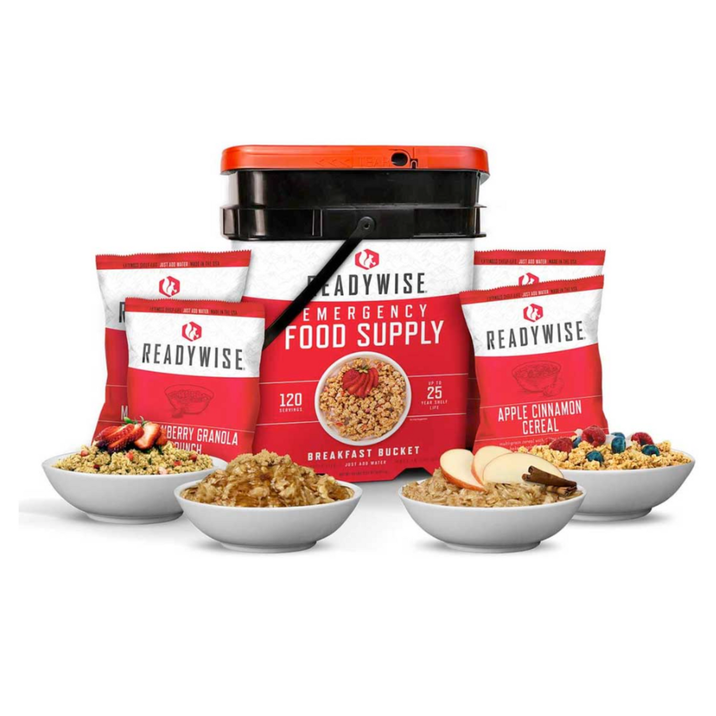ReadyWise 120 Serving Breakfast Only Grab and Go Bucket (2025)