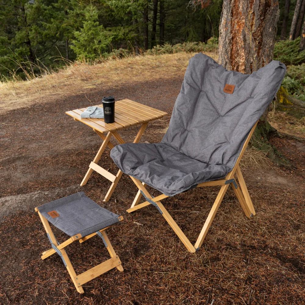 Kuma Yoho Bamboo Stool – Foldable Outdoor & Camping Stool