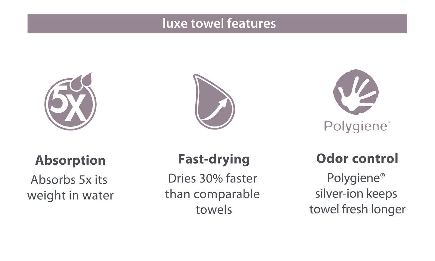 Packtowl Luxe Hand Towel - Deep Sea Blue
