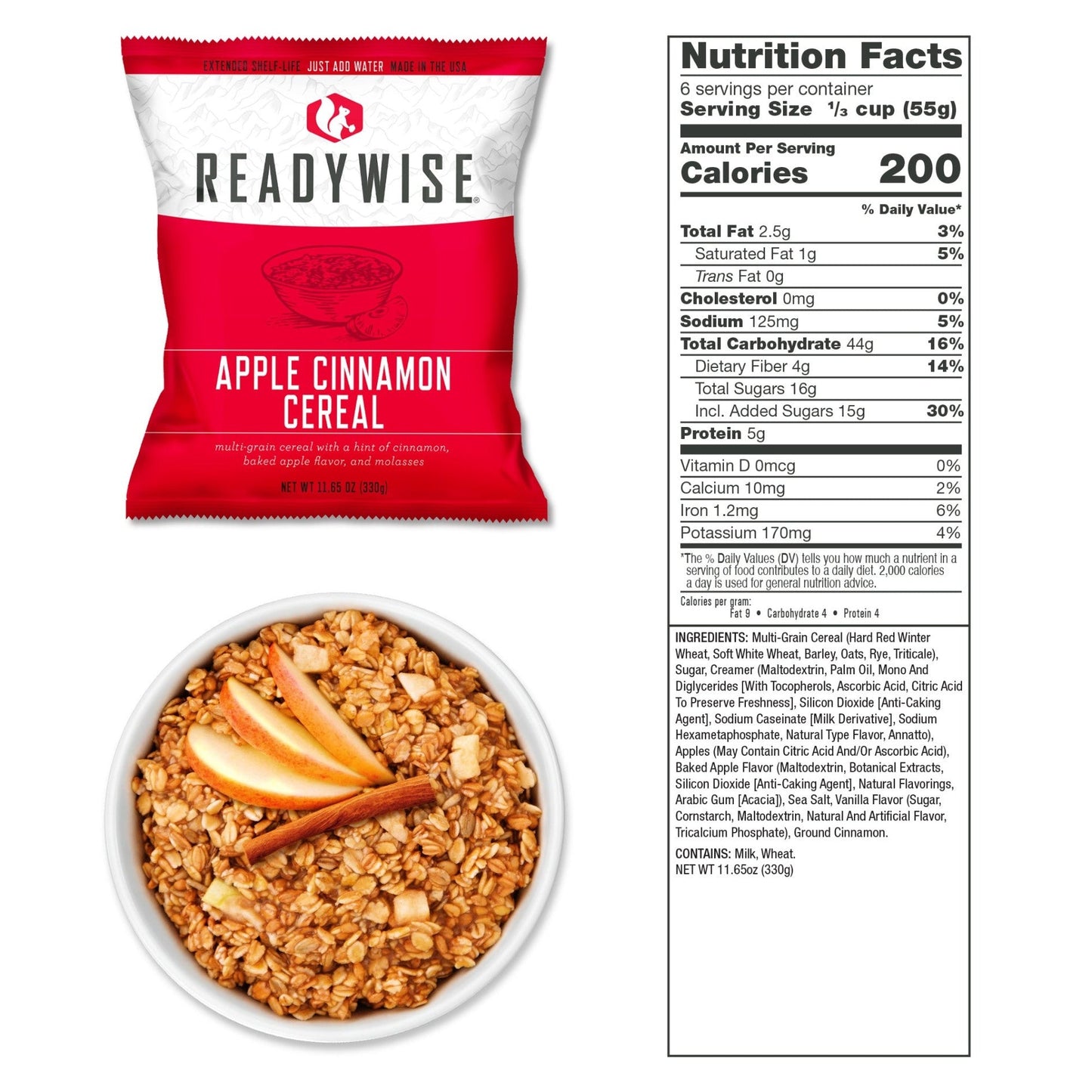 ReadyWise 120 Serving Breakfast Only Grab and Go Bucket (2025)