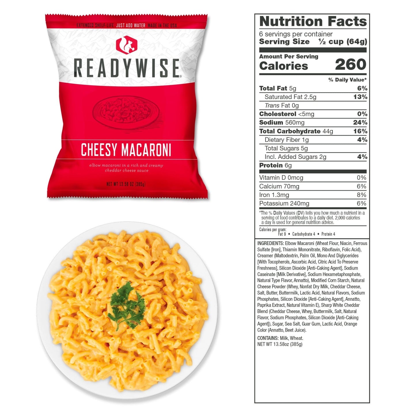 ReadyWise 120 Serving Entrée Only Grab and Go Bucket (2025)