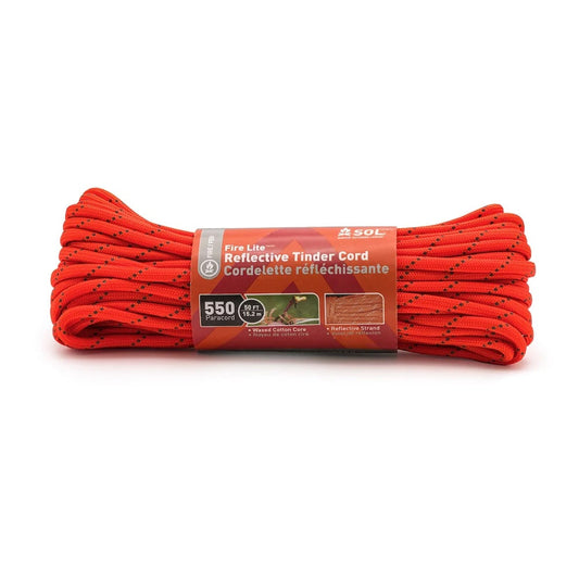 SOL Fire Lite 550 Reflective Tinder Cord 50 ft