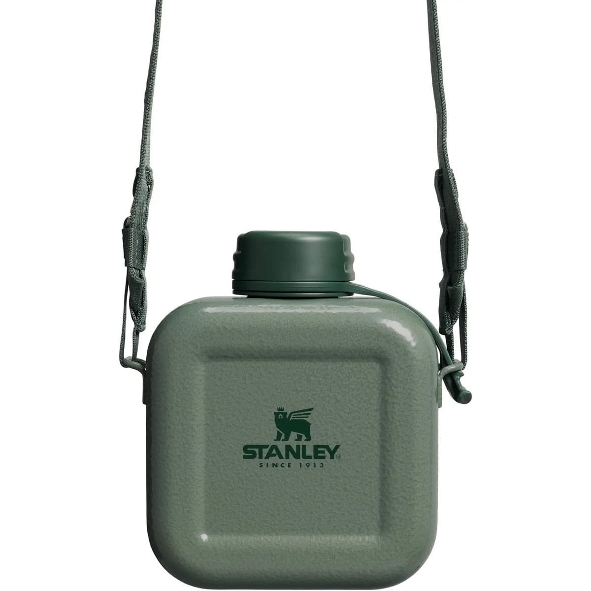 Stanley Next X Nature Canteen hanging from its long carry strap