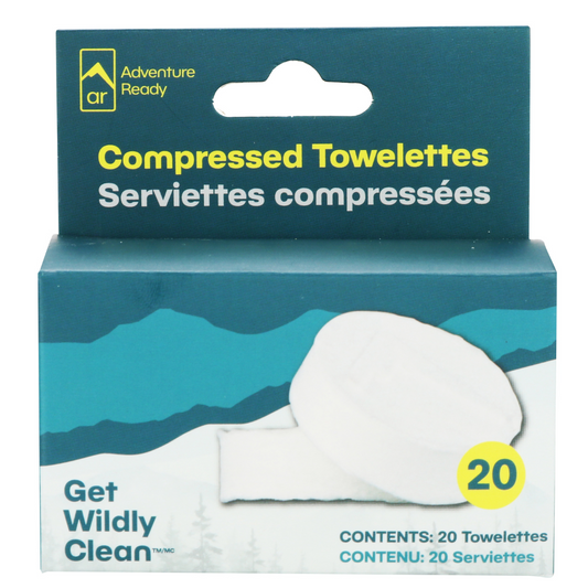 Adventure Ready Compressed Towelette Refill - 20 CT