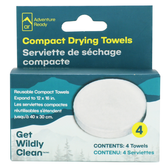 Adventure Ready Compact Drying Towels Refill - 4 PK