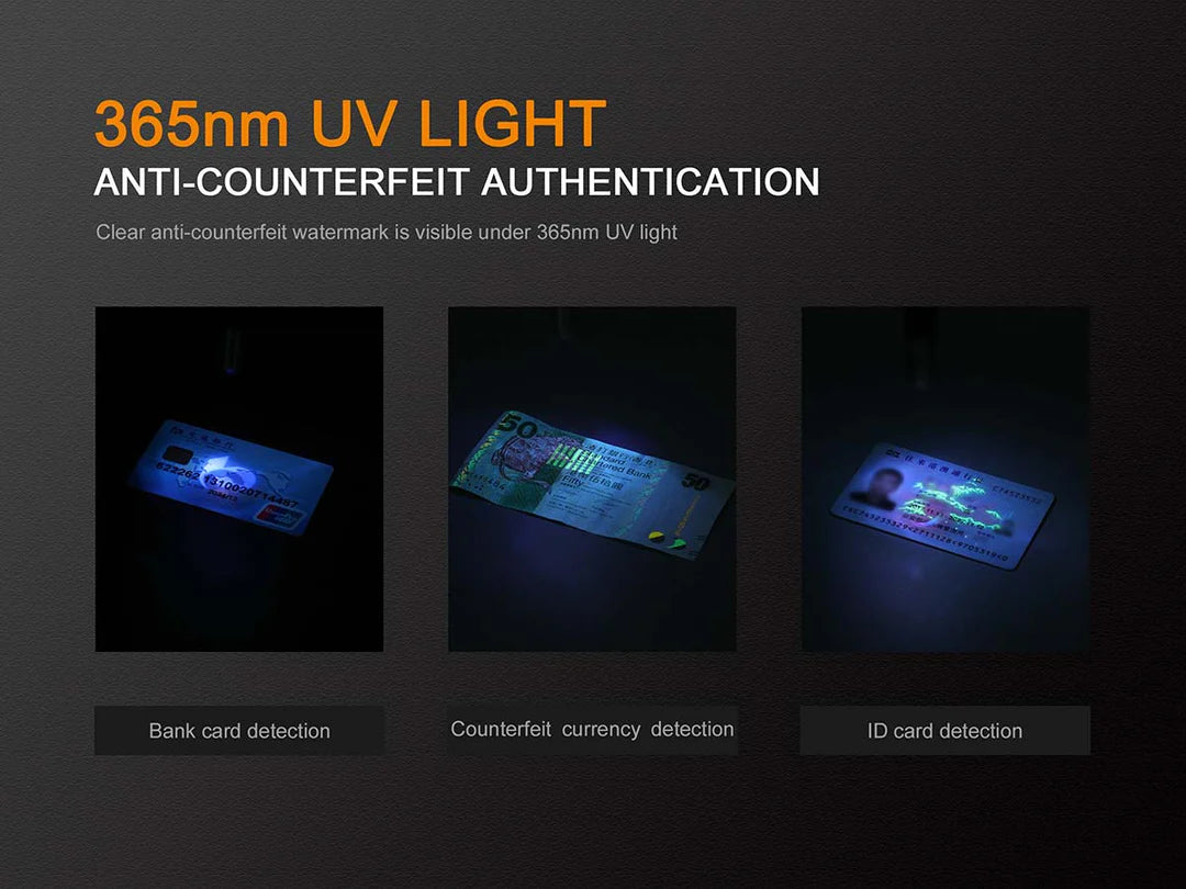 Fenix LD02 V2.0 LED Flashlight With UV Light