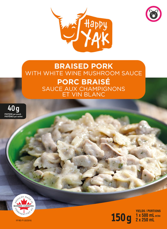 Happy Yak  Braised Pork with White Wine Mushroom Sauce*