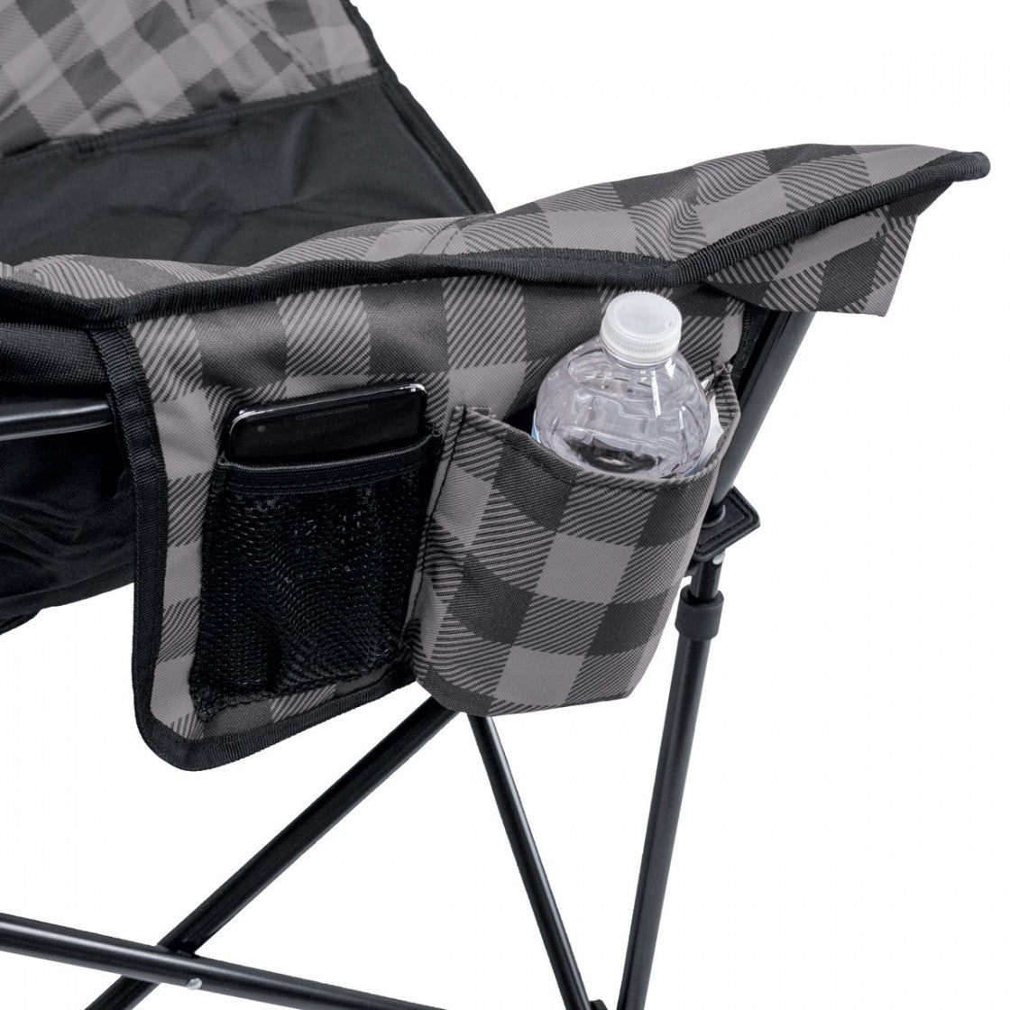 Kuma Lazy Bear Chair-Red/Black Plaid