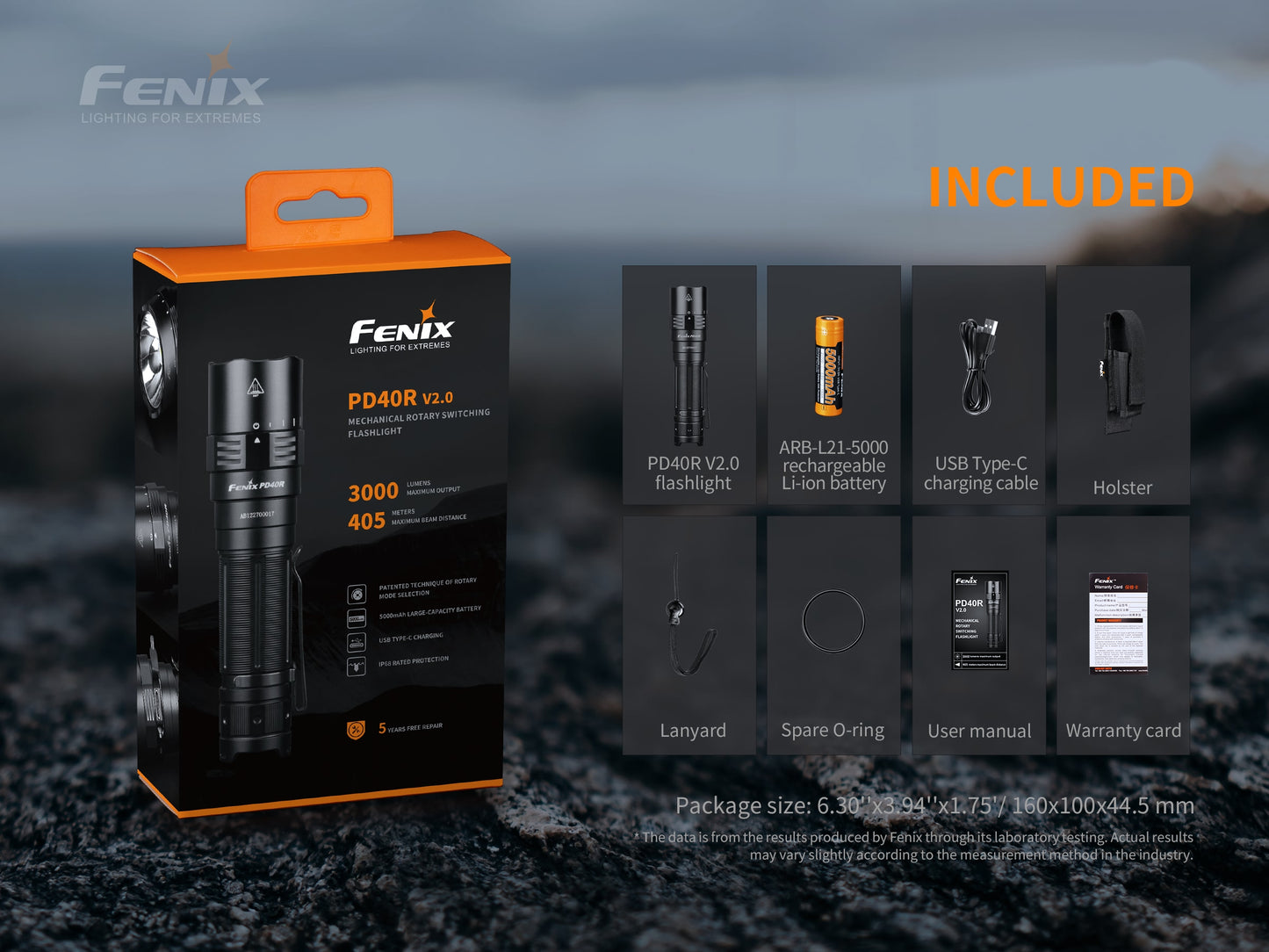 Fenix PD40R V2.0 Flashlight