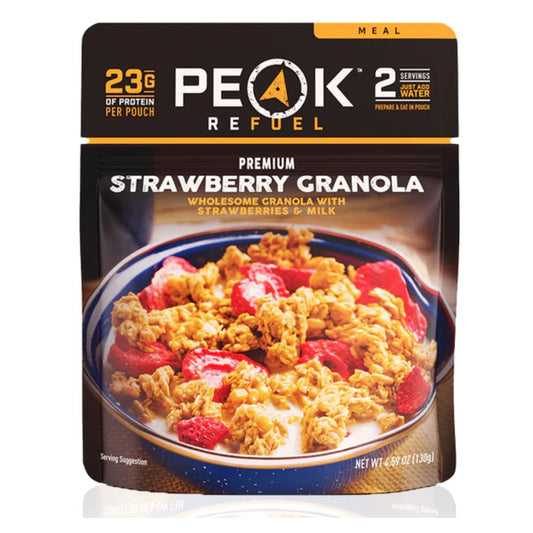 Peak Refuel Strawberries & Granola with Milk