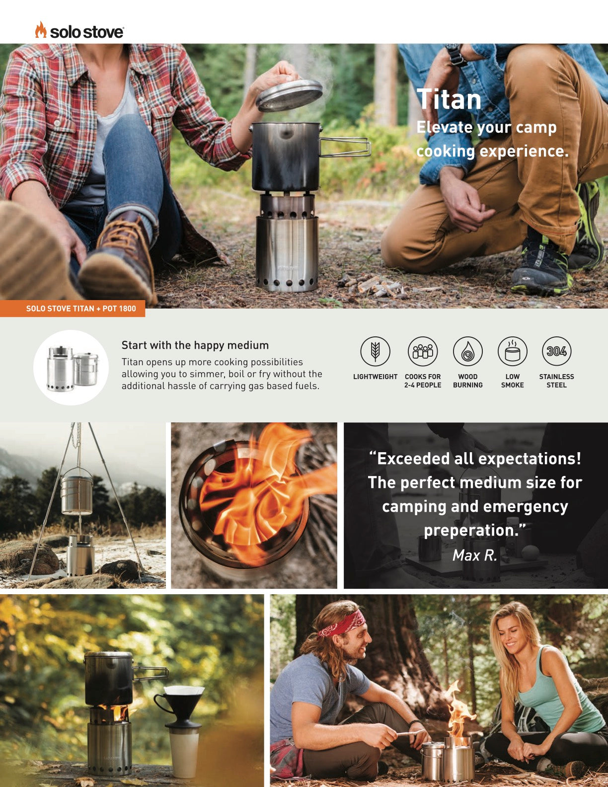 Solo Stove Titan + Pot 1800