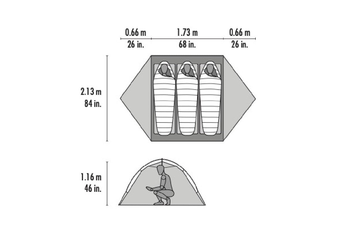 MSR Hubba Hubba 3 Person Tent