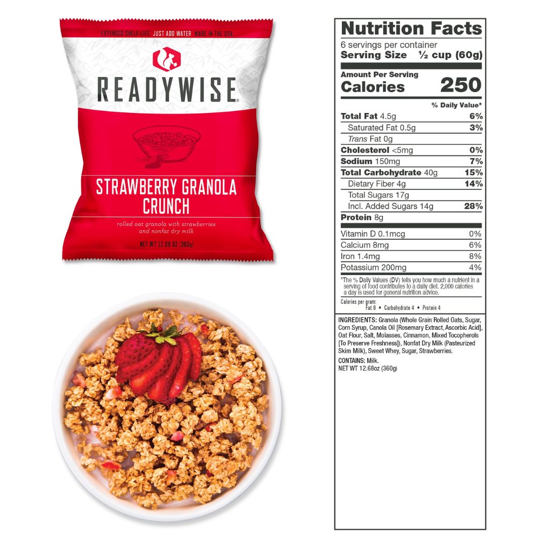 ReadyWise 240-Serving Freeze-Dried Emergency Food Kit