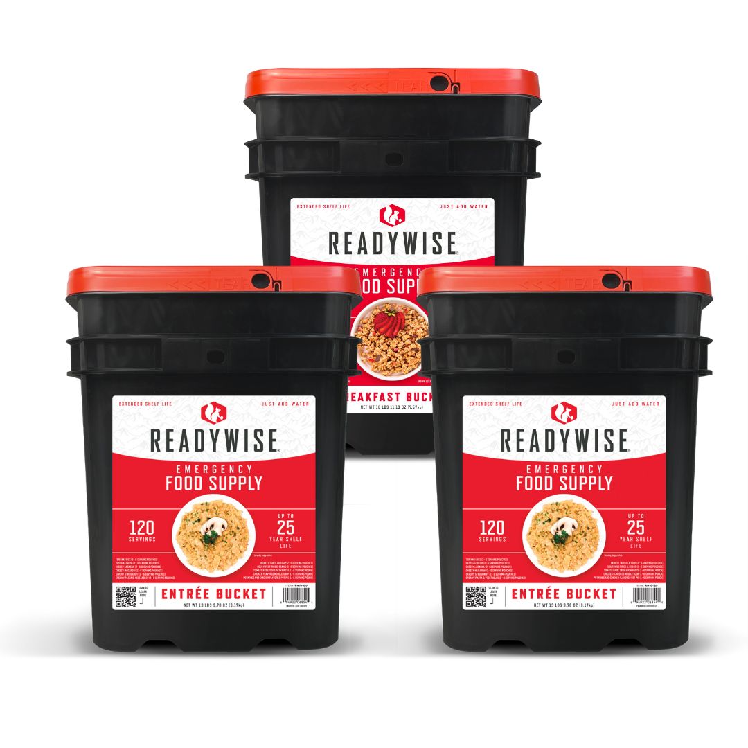 ReadyWise 360-Serving Freeze-Dried Emergency Food Kit