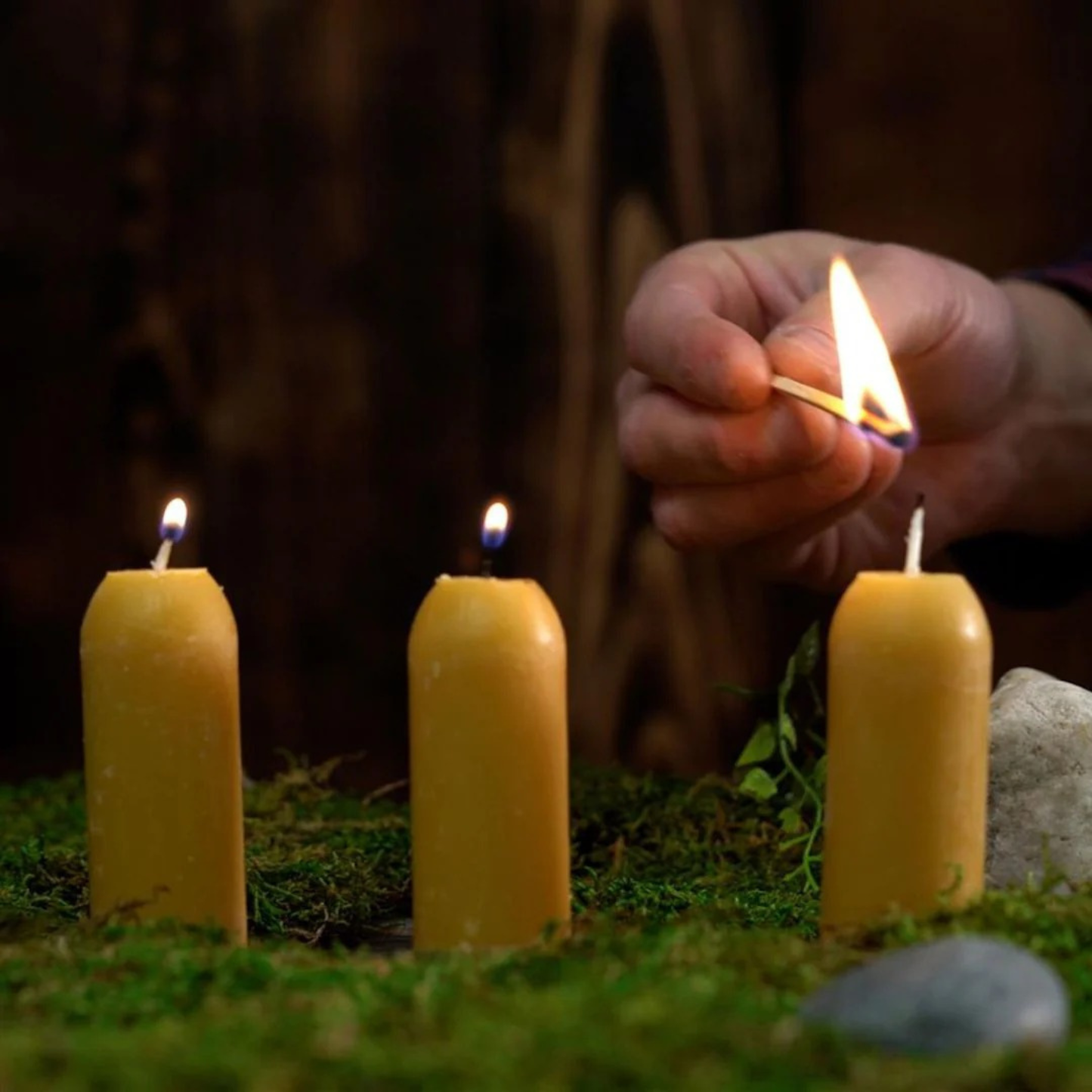UCO 12-Hour Beeswax Candles, 3-Pack
