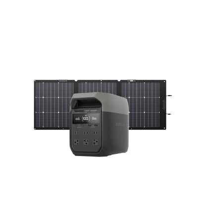 EcoFlow Delta 3 Solar Generator (160w Panels)